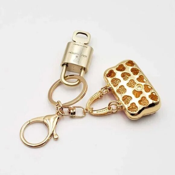 100% Auth Louis Vuitton Lock & Key with unbranded Bagcharm, Keycharm, Keychain - Picture 5 of 7